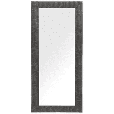 Beliani Stensko ogledalo 50 x 130 cm črno PLAISIR