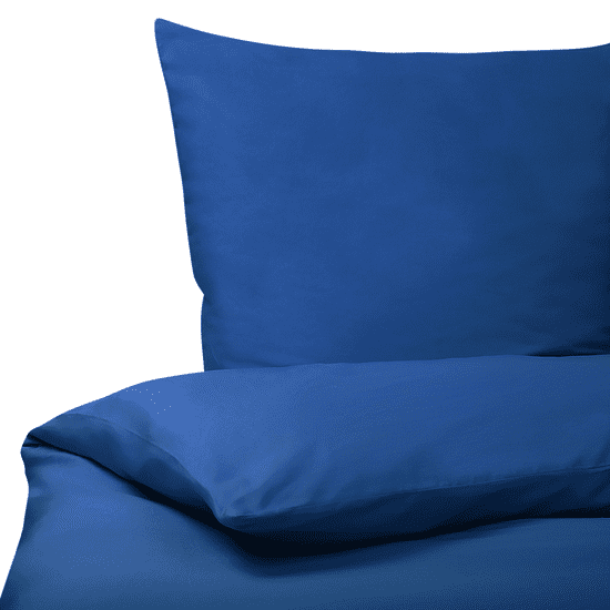 Beliani Bombažna posteljnina 200 x 220 cm modra HARMONRIDGE
