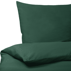 Beliani Bombažno posteljno perilo 220 x 240 cm zeleno HARMONRIDGE