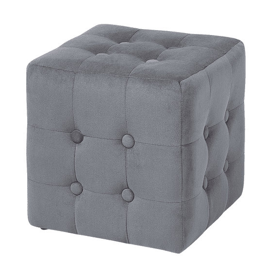 Beliani Temno siv oblazinjen stol Chesterfield WISCONSIN