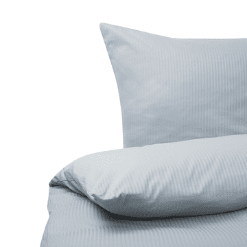 Beliani Posteljno perilo iz bombažnega satena 135 x 200 cm sivo AVONDALE