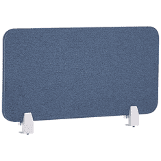 Beliani Razdelilnik za pisalno mizo 80 x 40 cm, modri WALLY