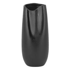 Beliani Črna dekorativna vaza DERBE
