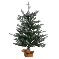 Beliani Božično drevo v vreči iz jute 90 cm zeleno RINGROSE