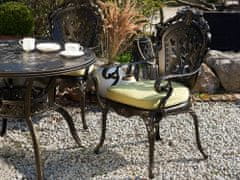 Beliani Komplet 2 rjavih vrtnih stolov SAPRI