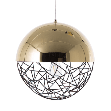 Beliani Zlati stropni lestenec PADMA