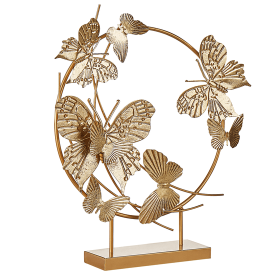 Beliani Dekorativni kipec z metulji zlata BERYLLIUM