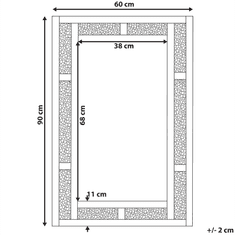 Beliani Stensko ogledalo 60 x 90 cm AVRILLE