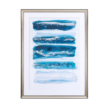 Beliani Uokvirjena slika 60 x 80 cm modra FERATE