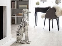 Beliani Dekorativna srebrna figurica 80 cm GREYHOUND