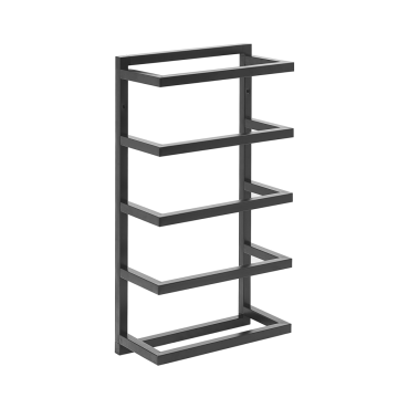 Beliani Držalo za brisače 31 x 57 cm črno CINTRA