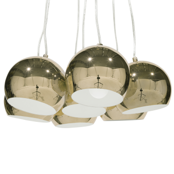 Beliani Zlata viseča svetilka OLZA