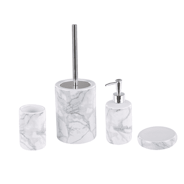 Beliani Štiridelni kopalniški komplet ARAUCO