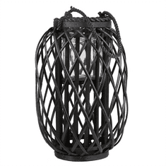 Beliani Črna dekorativna svetilka 40 cm MAURITIUS
