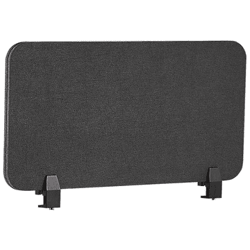 Beliani Razdelilnik za pisalno mizo 80 x 40 cm temno siva WALLY