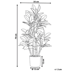 Beliani Umetna rastlina v loncu 70 cm MAGNOLIA