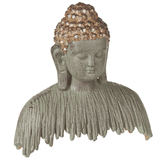 Beliani Dekorativna figurica Buda siva / zlata RAMDI