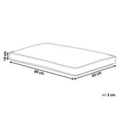 Beliani Rjava pasja postelja 80 x 65 cm AMARAT