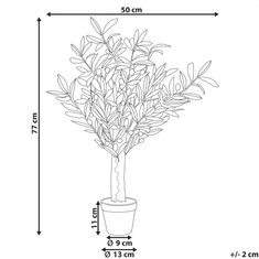 Beliani Umetna lončnica 77 cm OLIVE TREE