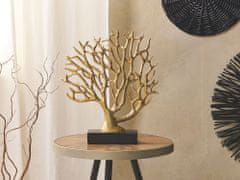 Beliani Dekorativna figurica drevo zlato SALDANG