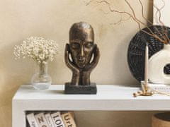 Beliani Dekorativna figurica bakrena glava kip RESUNGA