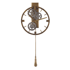 Beliani Stenska ura z nihalom ø 30 cm zlata MARCOTE