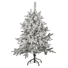 Beliani Zasneženo božično drevo 120 cm belo TOMICHI