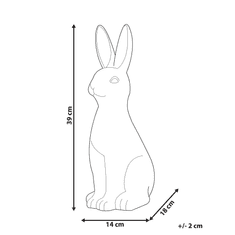 Beliani Dekorativna figurica bela 39 cm PAIMPOL