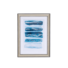 Beliani Uokvirjena slika 30 x 40 cm modra FERATE
