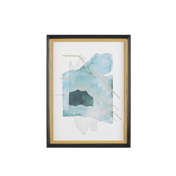 Beliani Uokvirjena slika 30 x 40 cm modra z zlato TOUBA