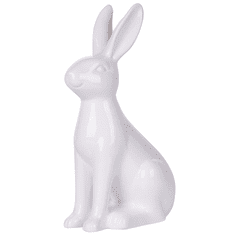 Beliani Dekorativna figurica bela 26 cm RUCA