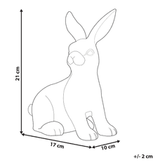 Beliani Dekorativna figurica bela 21 cm MORIUEX