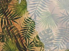Beliani Okrasni pladenj z vzorcem listov svetel les / zelena TYLIS