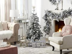 Beliani Zasneženo božično drevo 120 cm belo TOMICHI