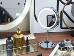 Beliani Kozmetično namizno ogledalo z osvetlitvijo LED ø 20 cm VERDUN