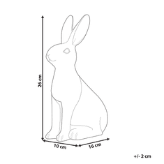 Beliani Dekorativna figurica bela 26 cm RUCA