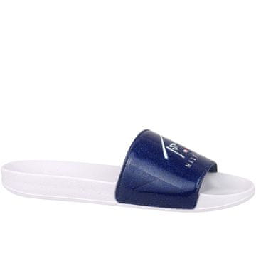 Tommy Hilfiger Japanke čevlji za v vodo mornarsko modra Smile Print Pool Slide