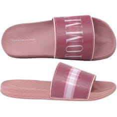 Tommy Hilfiger Japanke čevlji za v vodo roza 38 EU Holographic Pool Slide