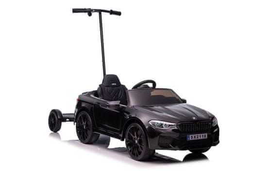 shumee Avtomobil BMW M5 na akumulator s starševsko platformo, črno pobarvan