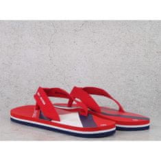 Tommy Hilfiger Japanke rdeča 35 EU Flag Print Flip Flop