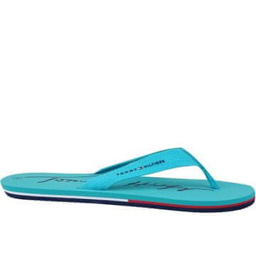 Tommy Hilfiger Japanke turkizna Logo Print Flip Flop