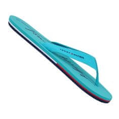Tommy Hilfiger Japanke turkizna 36 EU Logo Print Flip Flop