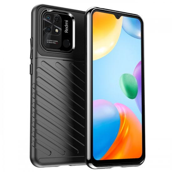 MG Thunder silikonski ovitek za Xiaomi Redmi 10C, črna