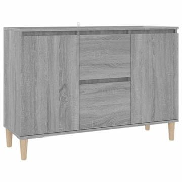 Vidaxl Komoda siva sonoma 101x35x70 cm inženirski les