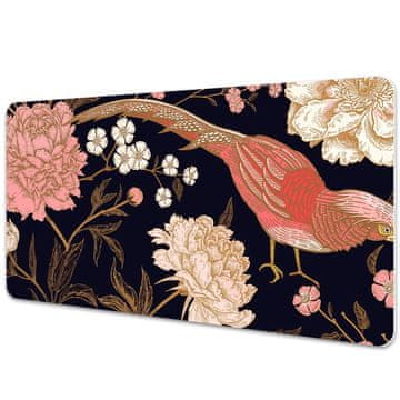 Decormat Podloga za pisalno mizo Peony with a bird