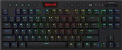 Redragon K621 Horus TKL gaming tipkovnica, brezžična/žična, mehanska, rdeča stikala, RGB