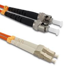 Qoltec qoltec patchcord optično vlakno lc/upc - st/upc | multimode | 50/125 | om2 | duplex | 3m