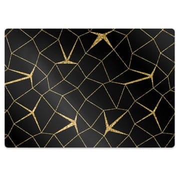 Decormat Podloga za zaščito tal Gold and black mosaic