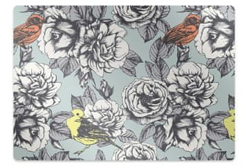 Decormat Podloga za stol Roses and birds