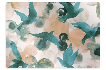 Decormat Podloga za stol Painted birds
